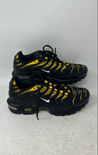 Load image into Gallery viewer, Nike Kids Air Max Plus 655020-057 Black Yellow Lace-Up Sneaker Shoes Size 4.5Y

