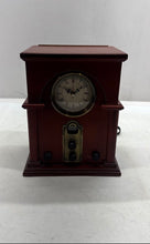 Load image into Gallery viewer, Antique Divine 268 (N) Brown Roman Numerals Round Analog Dial Radio Mantel Clock
