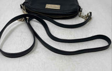 Load image into Gallery viewer, Michael Kors Womens Black Leather Semi-Chain Strap Inner Divider Crossbody Bag

