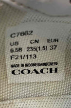 Load image into Gallery viewer, Coach Womens Citysole Court C7662 White Pink Animal Print Sneaker Shoes Sz 6.5B
