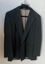 Load image into Gallery viewer, Kasper Mens Green Notch Collar Long Sleeve Double-Breasted Blazer Size 42R

