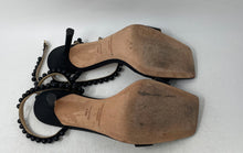 Load image into Gallery viewer, Antonio Melani X Courtney Grow Womens Black Leather Ankle Strap Heels Size 8.5M
