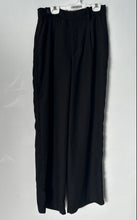 Load image into Gallery viewer, DKNY Womens Black High Waisted Pleated Front Pockets Wide-Leg Dress Pants Size 2
