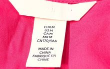 Load image into Gallery viewer, H&amp;M Womens Fuchsia Cotton V-Neck Long Sleeve Pullover Mini Dress Size Medium
