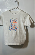 Load image into Gallery viewer, Psycho Bunny Kids White Pima Cotton Short Sleeve Graphic T-Shirt Size M 10/12
