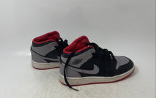 Load image into Gallery viewer, Nike Kids Air Jordan 1 Mid DQ8423-006 Gray Black Red Sneaker Shoes Size 3.5Y
