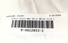 Load image into Gallery viewer, Calvin Klein Mens White Steel+ Slim Fit Herringbone Dress Shirt Size 16 32/33 L
