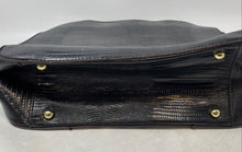 Load image into Gallery viewer, Anne Klein Womens Black Brown Animal Print Charm Double Handle Tote Handbag
