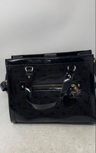 Load image into Gallery viewer, Juicy Couture Womens Nailed It Black Outer Pockets Crossbody Strap Satchel Bag
