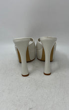 Load image into Gallery viewer, Aldo Womens White Slip-On Peep Toe High Heels Platform Sandal Size 7
