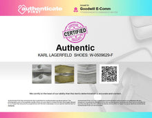 Load image into Gallery viewer, Authentic Karl Lagerfeld Womens Jules White Sneakers Shoes Size 9.5M Damaged
