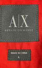 Load image into Gallery viewer, Armani Exchange Mens Red Cotton Long Sleeve Collared Button-Up Shirt Size Large
