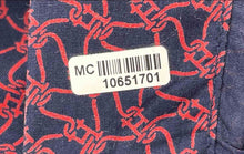 Load image into Gallery viewer, Authentic Carolina Herrera Mens Blue Red Geometric Print Dress Shirt Size 16
