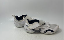Load image into Gallery viewer, Nike Mens Superrep Cycle CW2191-100 White Black Hook &amp; Loop Cycling Shoes Sz 7.5
