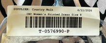 Load image into Gallery viewer, INC International Concepts Womens Black White Printed Fit &amp; Flare Dress Size 8
