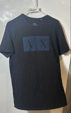 Load image into Gallery viewer, Armani Exchange Mens Black Slim-Fit Short Sleeve Pullover T-Shirt Size L
