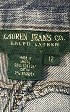 Load image into Gallery viewer, Ralph Lauren Womens Blue Denim Stretch Pockets Straight Leg Jeans Size 12
