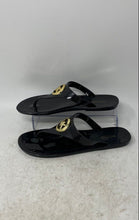 Load image into Gallery viewer, Michael Kors Womens Lillie Black Slip-On Flat Thong Sandals Size 7M
