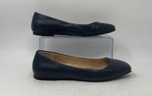 Load image into Gallery viewer, Alfani Womens Neptoon Blue Leather Slip-On Round Toe Ballet Flats Size 8M
