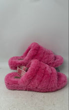 Load image into Gallery viewer, Ugg Womens Fluff Yeah 1095119 Pink Sheepskin Slingback Slide Slippers Size 9
