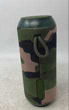 Load image into Gallery viewer, Onn Green Camouflage Home Audio Portable Bluetooth Wireless Speaker Not Tested

