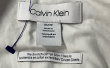 Load image into Gallery viewer, Calvin Klein Mens White Long Sleeve Stretch Slim Fit Button-Up Shirt Size XS
