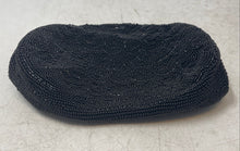 Load image into Gallery viewer, Delill Womens Black Beaded Inner Pocket Chain Strap Evening Clutch Purse
