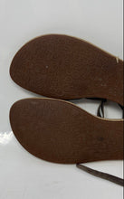 Load image into Gallery viewer, UGG Womens Brown Leather Open Toe Ankle Strap Buckle Thong Sandals Size 9

