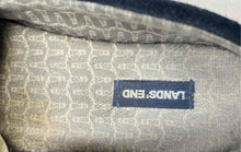 Load image into Gallery viewer, Lands' End Womens Flannel Blue Slip-On Round Toe Loafer Shoes Size 9B
