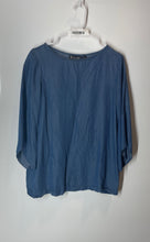 Load image into Gallery viewer, 7th Avenue Design Studio New York &amp; Company Womens Blue Blouse Top Size XS
