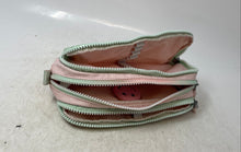 Load image into Gallery viewer, Kipling Womens Gitroy Pink Mint Green Multi-Compartment Zipper Pencil Case
