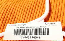Load image into Gallery viewer, H&amp;M Womens Orange Ribbed Knitted Off The Shoulder Bodycon Dress Size S
