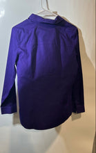 Load image into Gallery viewer, Chico's Womens Purple Cotton Long Sleeve Collared Button-Up Shirt Size 0
