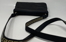 Load image into Gallery viewer, Versace Parfums Womens Black Inner Pocket Magnetic Medium Crossbody Bag
