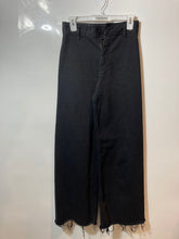 Load image into Gallery viewer, Zara Womens Marine Black Denim Dark Wash High-Rise Pockets Wide-Leg Jeans Size 4
