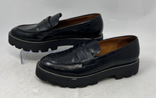 Load image into Gallery viewer, Franco Sarto Womens Balin Black Leather Slip-On Penny Loafer Shoes Size 8M
