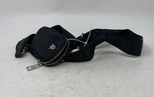 Load image into Gallery viewer, Steve Madden Womens Black Top Zipper Water-Resistant Small Crossbody Bag

