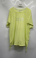 Load image into Gallery viewer, Calvin Klein Womens Yellow Short Sleeve Drawstring Blouse Top Size 3X

