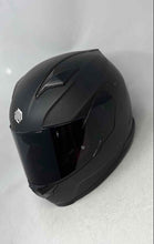 Load image into Gallery viewer, ILM Mens 817 Black Cushioned Adjustable Strap Full Face Motorcycle Helmet Size L
