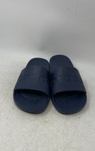 Load image into Gallery viewer, Crocs Unisex Navy Blue Logo Open Toe Slip-On Slide Sandals Size M 6 W 8
