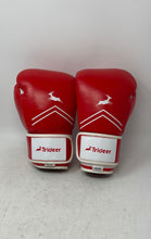 Load image into Gallery viewer, Trideer Mens Red White Fitness Hook &amp; Loop Training Sparring Boxing Gloves 12 OZ
