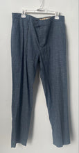Load image into Gallery viewer, Banana Republic Mens Blue Flat Front Straight Leg Dress Pants Sz 36x34 With Tags
