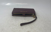 Load image into Gallery viewer, Michael Kors Womens Red Leather Detachable Strap ID &amp; Card Slots Wristlet Wallet
