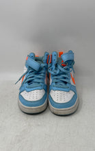 Load image into Gallery viewer, Nike Kids Court Borough Mid 2 HF4791-407 Blue White Sneaker Shoes Size 5Y
