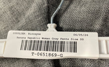 Load image into Gallery viewer, Banana Republic Womens Sloan Gray Flat Front Straight Leg Dress Pants Size 00
