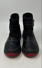Load image into Gallery viewer, UGG Kids Taney 1122399K Black Red Leather Weather Ankle Rain Boots Size 3

