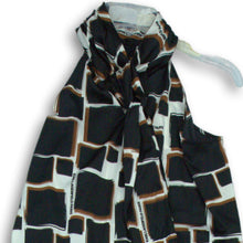 Load image into Gallery viewer, Karl Lagerfeld Womens Multicolor Geometric Sleeveless Tie-Neck Blouse Top Sz XS
