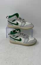 Load image into Gallery viewer, Nike Kids Air Jordan 1 Mid DQ8424-142 White Green Gray Sneaker Shoes Size 13C
