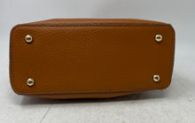 Load image into Gallery viewer, Sondra Roberts Womens Brown Pebbled Leather Snakeskin Strap Crossbody Bag
