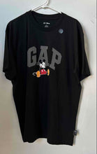Load image into Gallery viewer, Gap Mens Black Cotton Disney Relaxed Fit Short Sleeve Pullover T-Shirt Size L
